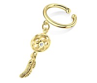 Dream Cather Gold Plated Silver Ear Cuff EC-700-GP